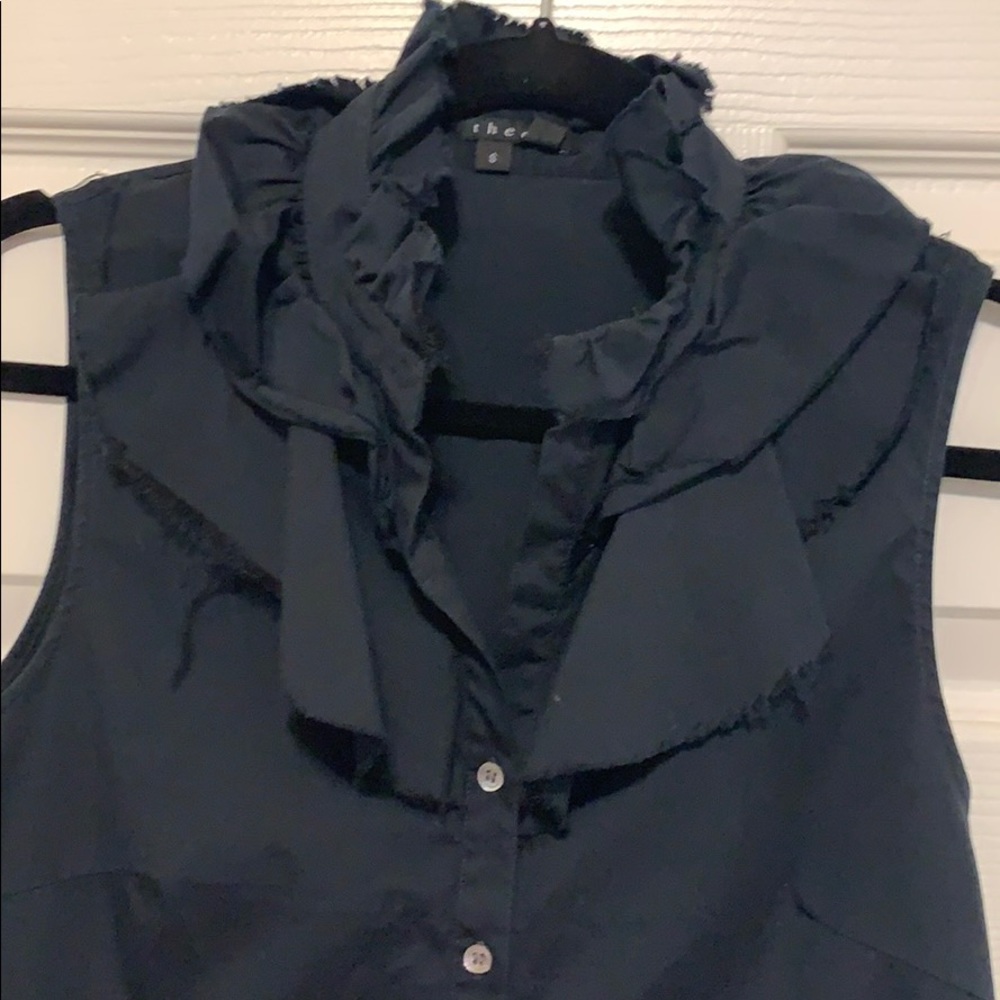 theory ruffle tank